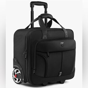 Black Rolling Laptop Bag